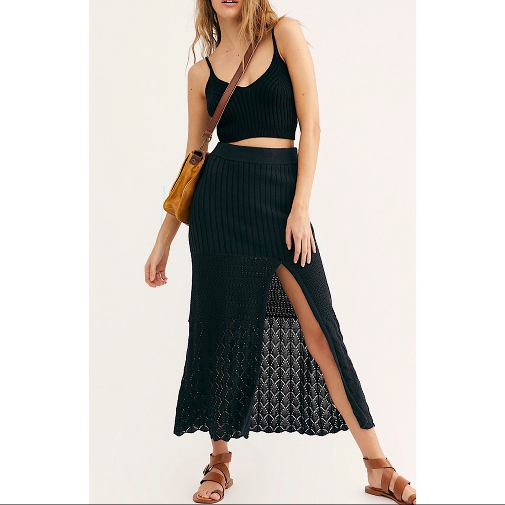Free People Bari column skirt